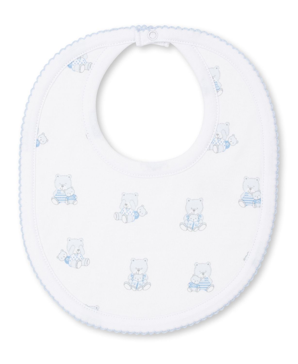 KK Bear Snuggles Bib- Light Blue