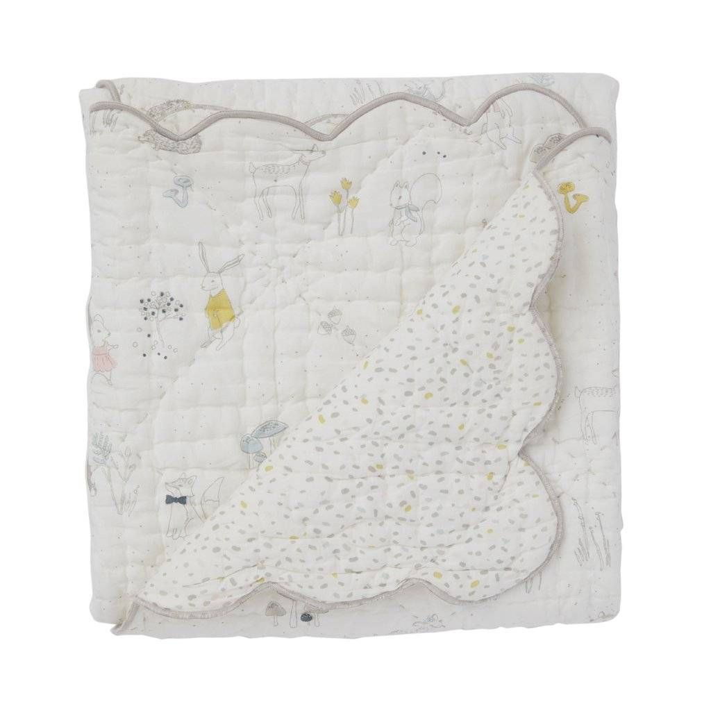 Pehr Pin Dot Blanket- Sea