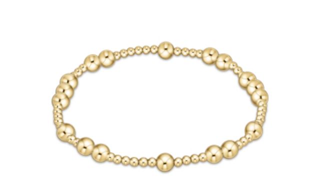 E Newton Hope Unwritten 5mm Bead Bracelet Gold