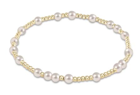 E Newton Hope Unwritten 5mm Bead Bracelet Pearl