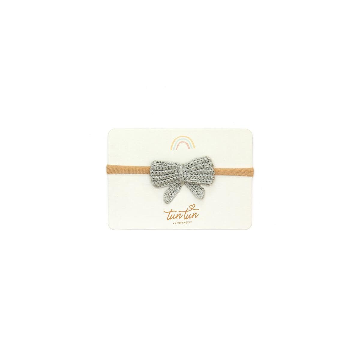 TunTun Bow Headband Light Green