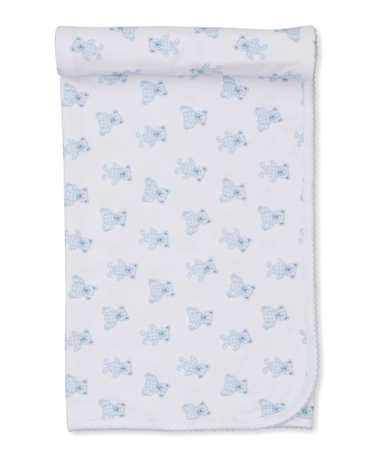 KK Beary Plaid Blanket PRT- Blue
