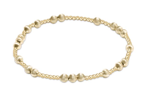 Hope Unwritten Dignity 4mm Bead Bracelet - Gold