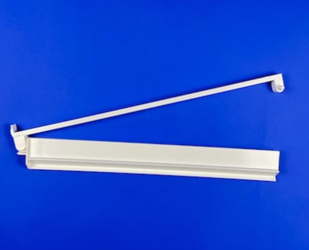White Acrylic Rack and Pusher Set