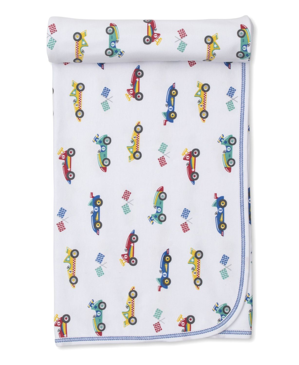 Kissy Kissy Race Car Rally Blanket