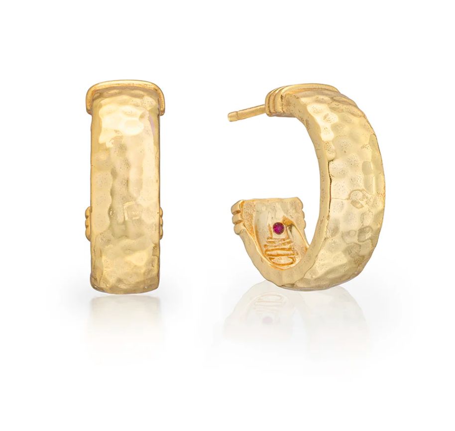 Cleopatra Classic Small Hoop Earrings- Gold
