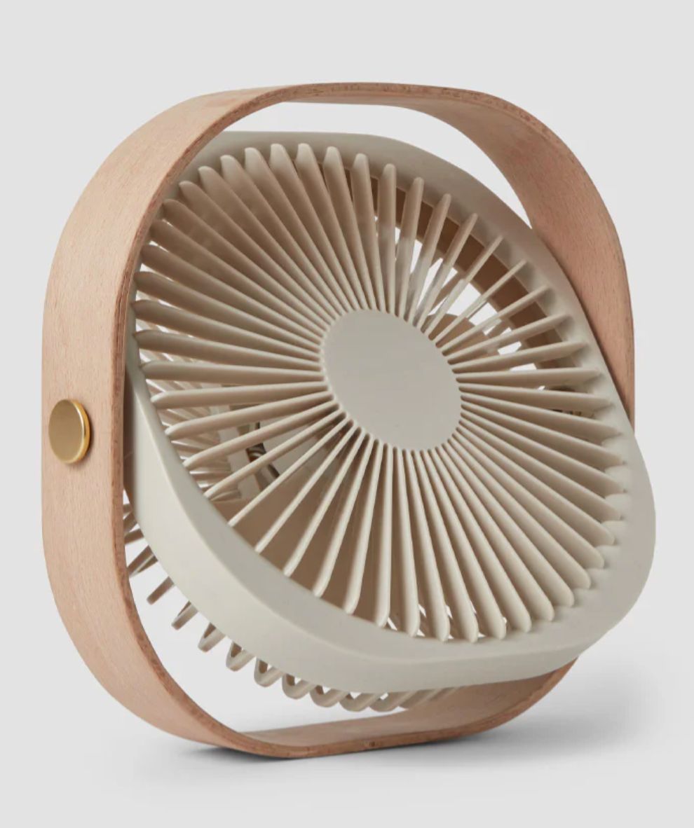 Wooden Table Fan