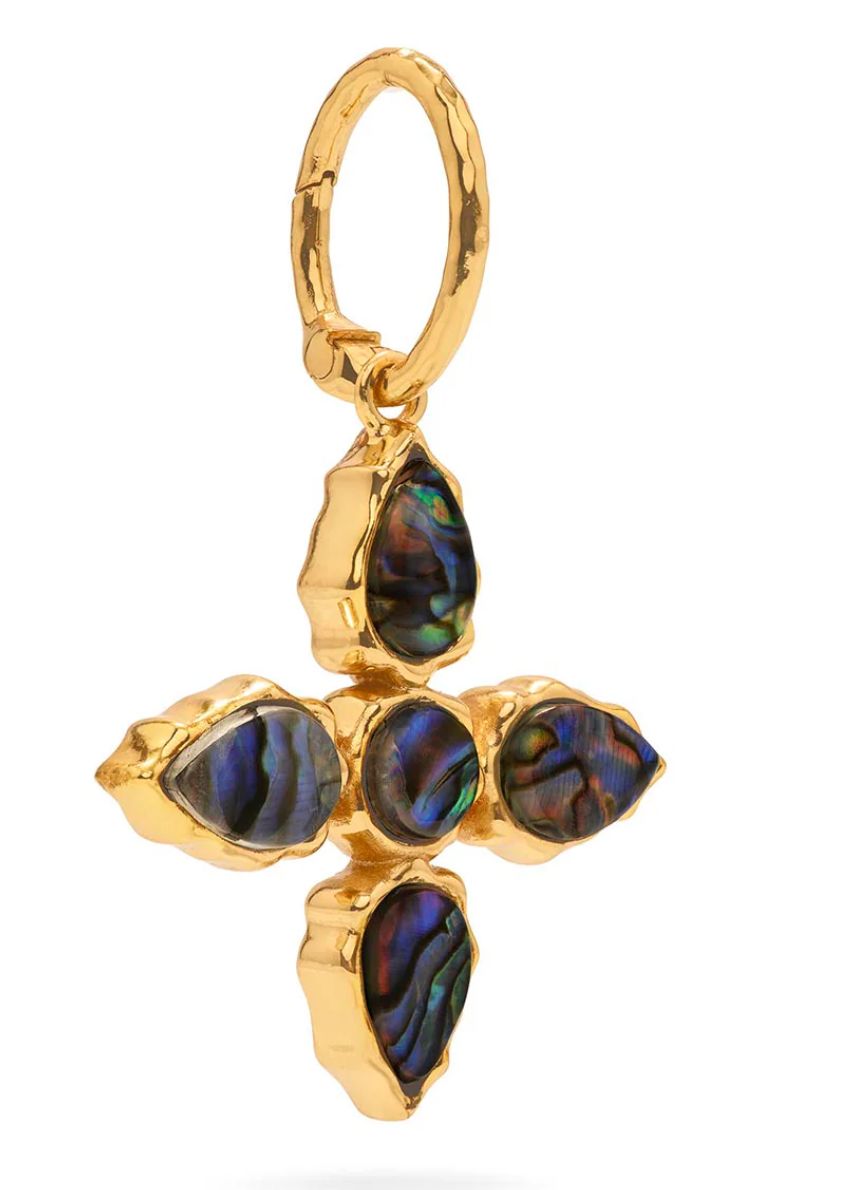 Aurora Double Sided Pendant- Abalone/Mother of Pearl