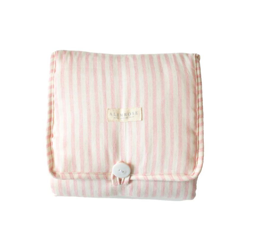 Little Traveller Change Mat- Pink Stripe