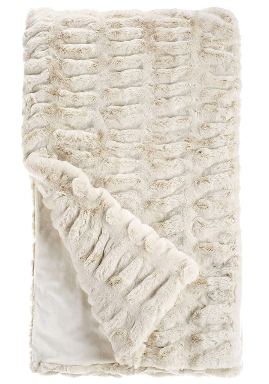 Couture Collection Throw Blanket- Ivory Mink