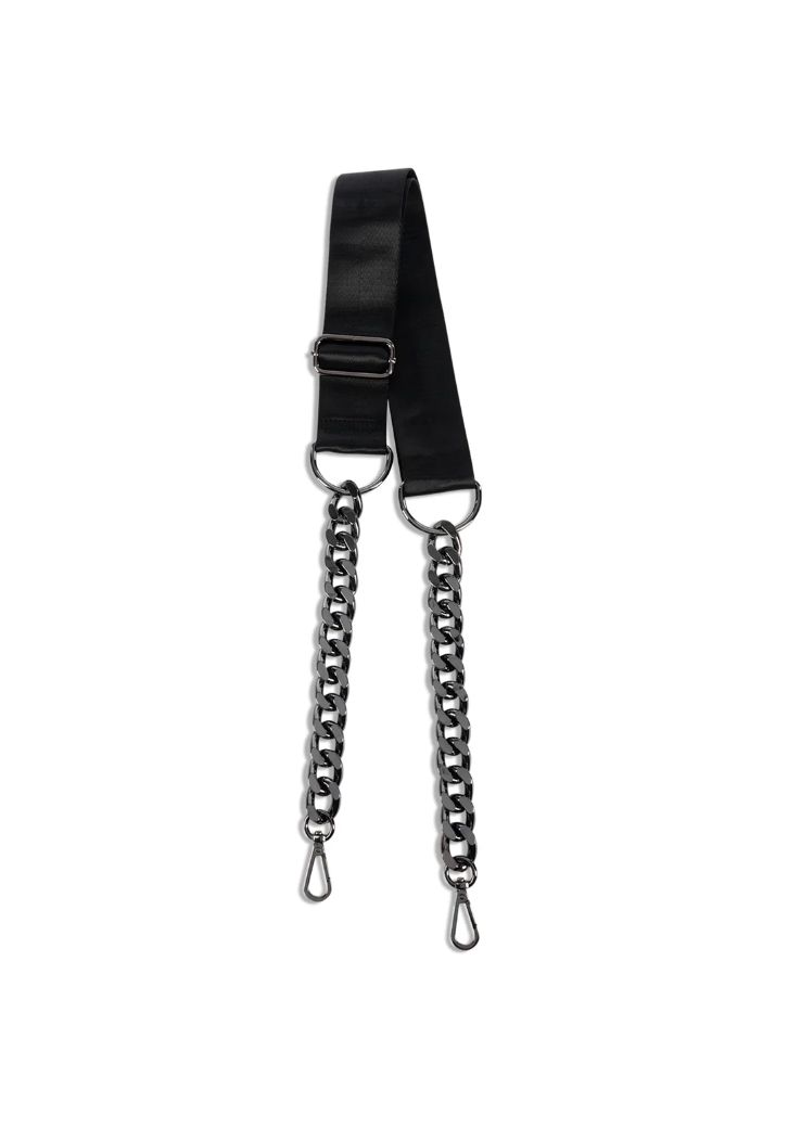 HS Bonnie Strap, Color: Black/gunmetal chain