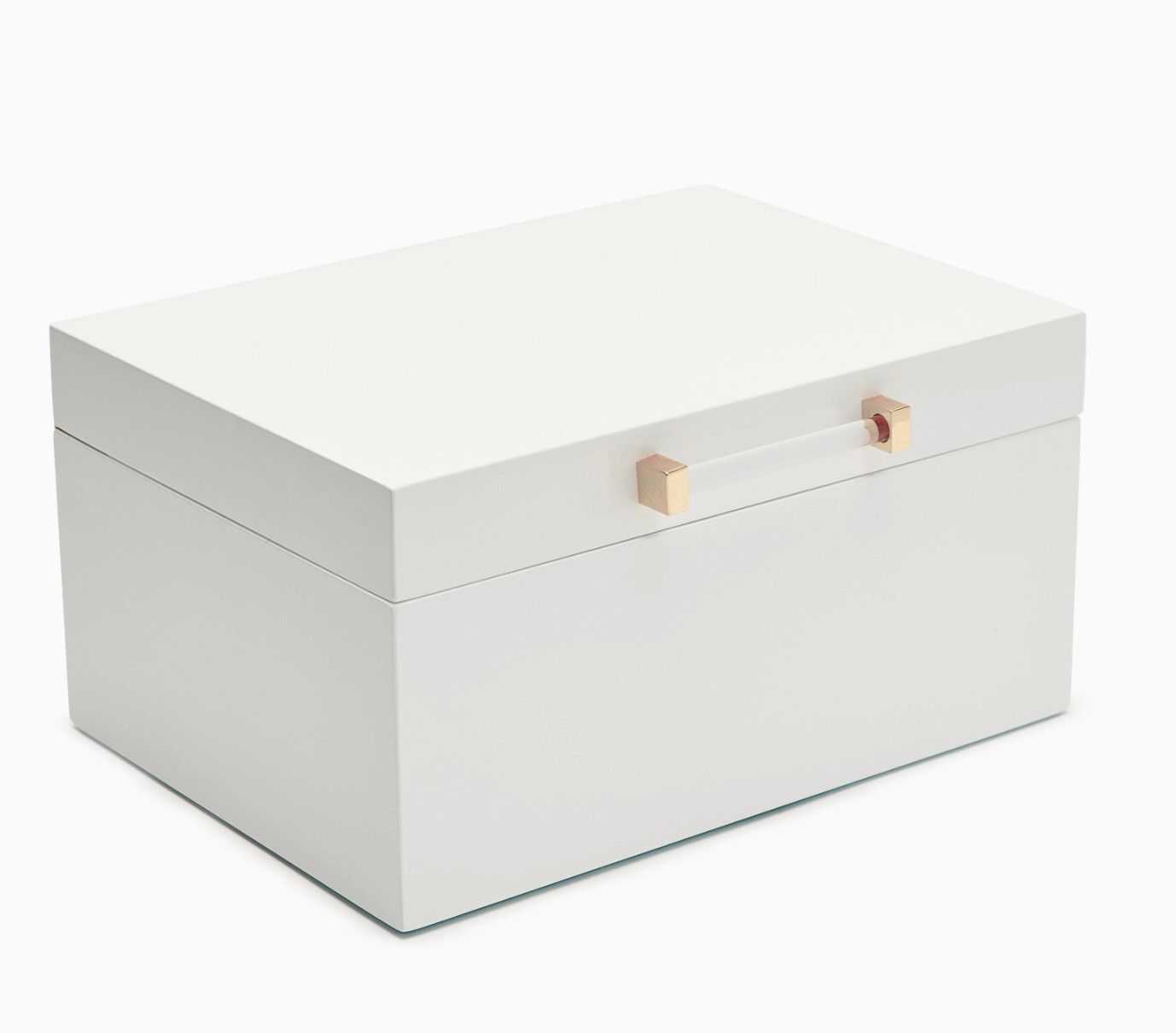 Kendall Small Jewelry Box- White