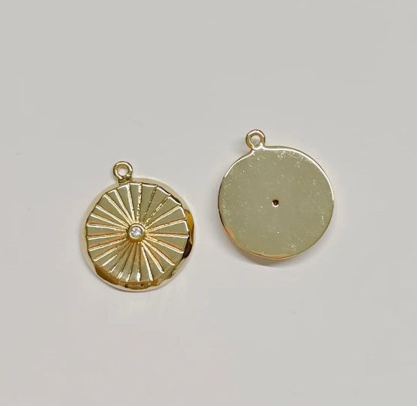 Sunburst Medallion Charm