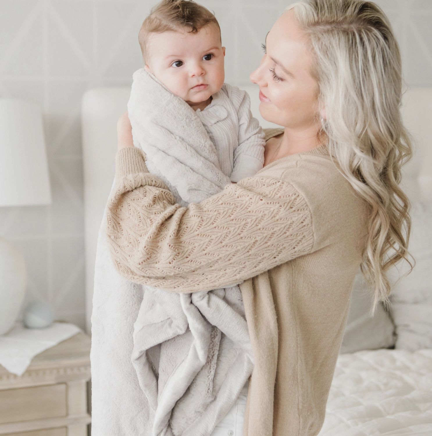 Lush Receiving Blankets- Feather