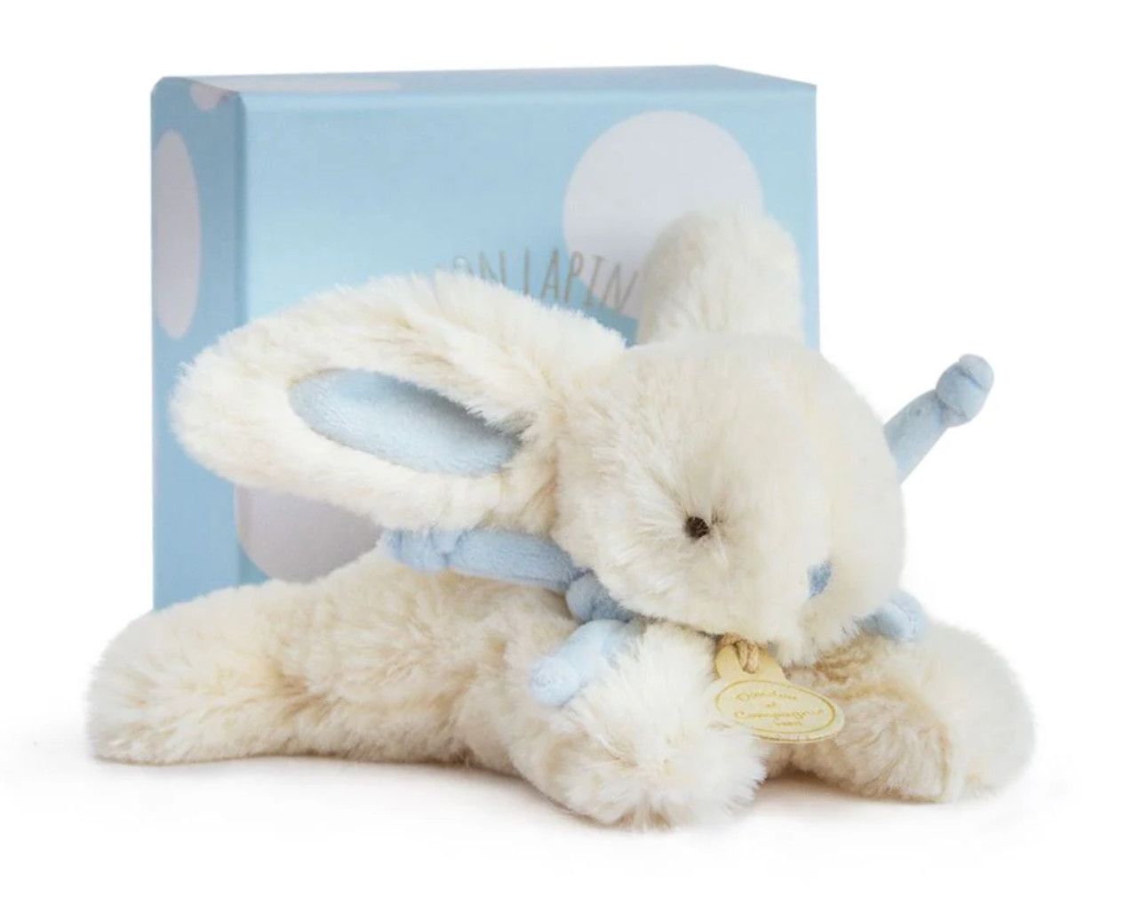 DouDou Blue Plush Bunny Small