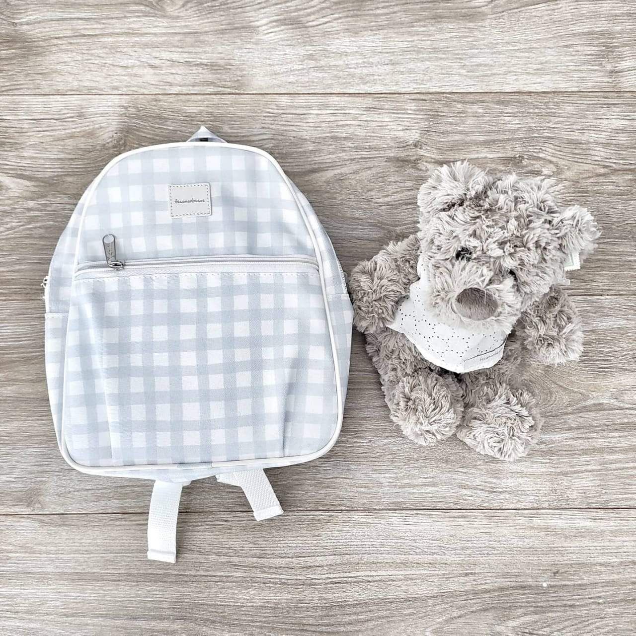 Blue Gingham Backpack