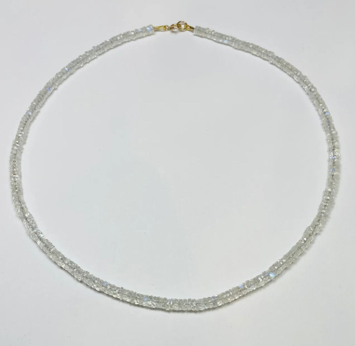 Rainbow Moonstone Heishi Necklace
