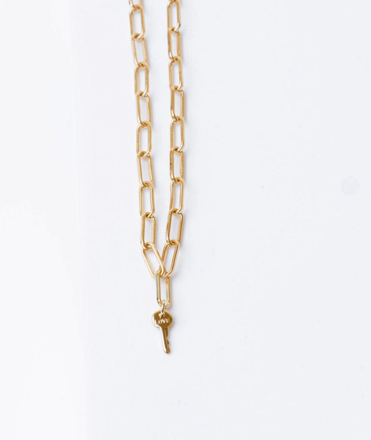 Brooklyn Mini Key Necklace- Love