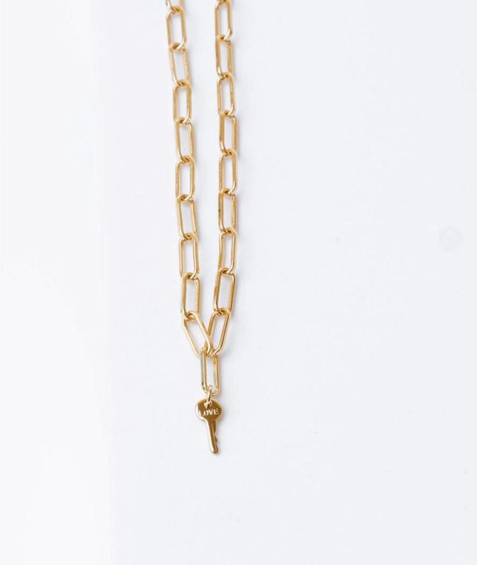 Brooklyn Mini Key Necklace- Love