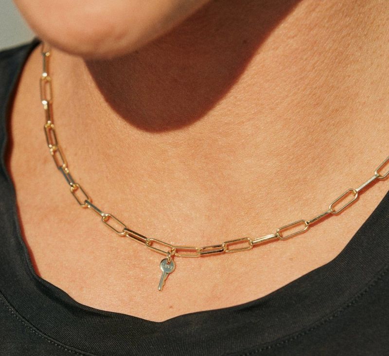 Brooklyn Mini Key Necklace- Hope