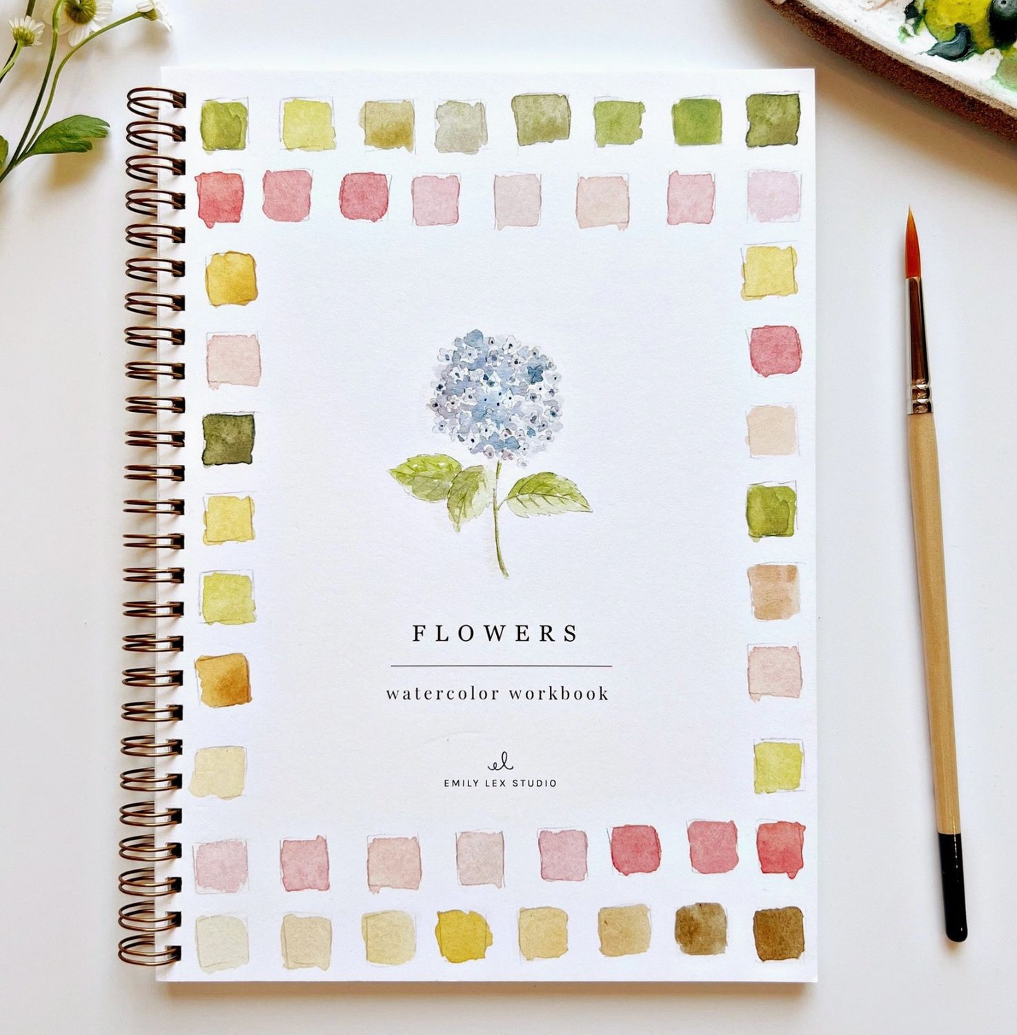 Flowers Watercolor Workbook