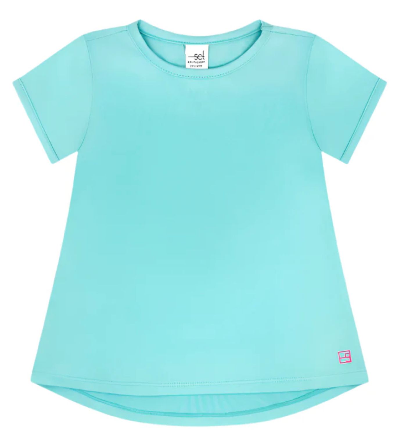 Bridget Basic Tee- Totally Turquoise