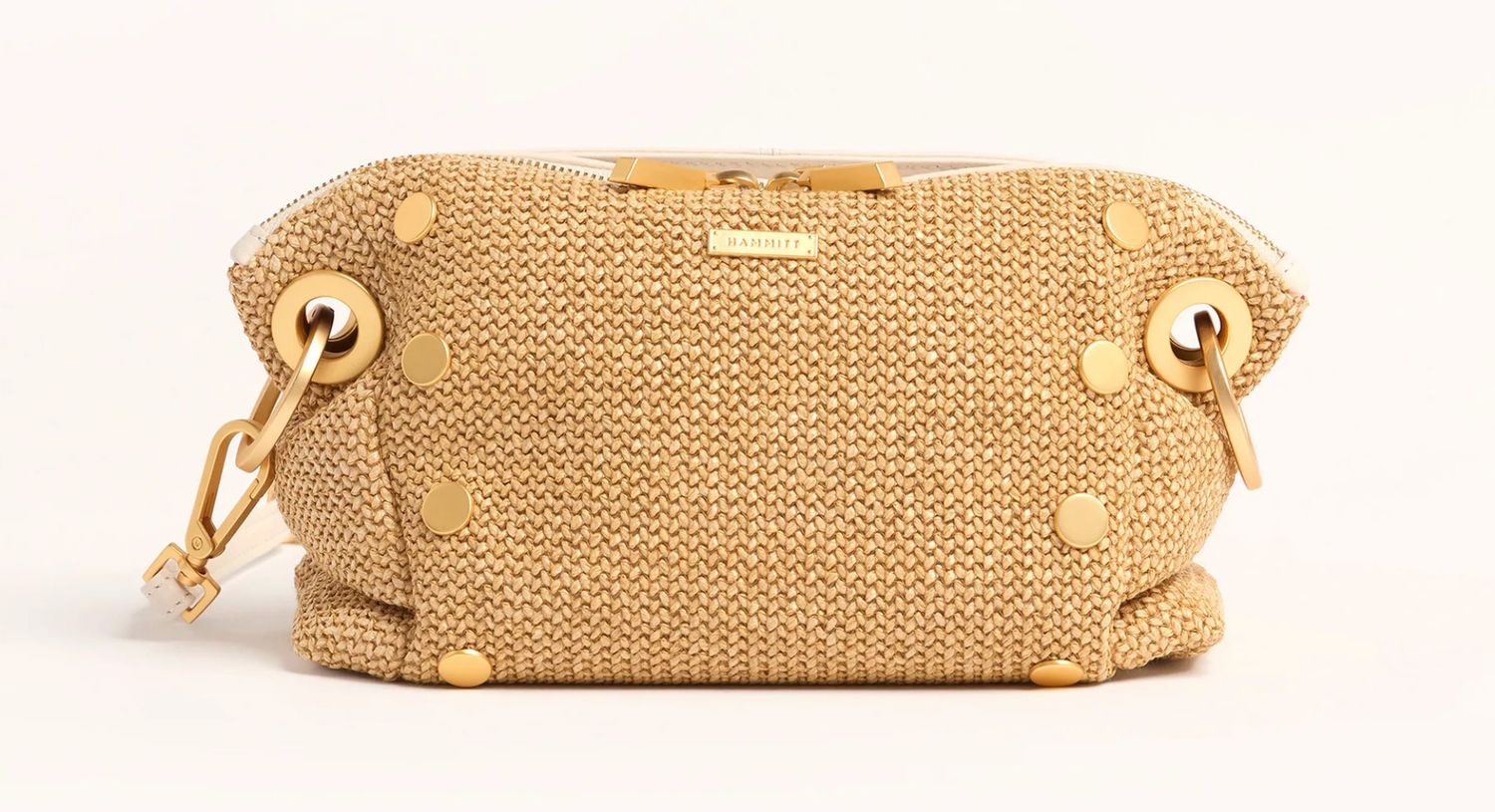 Hammitt Daniel Crossbody Clutch Sml- Calla Lily White Raffia
