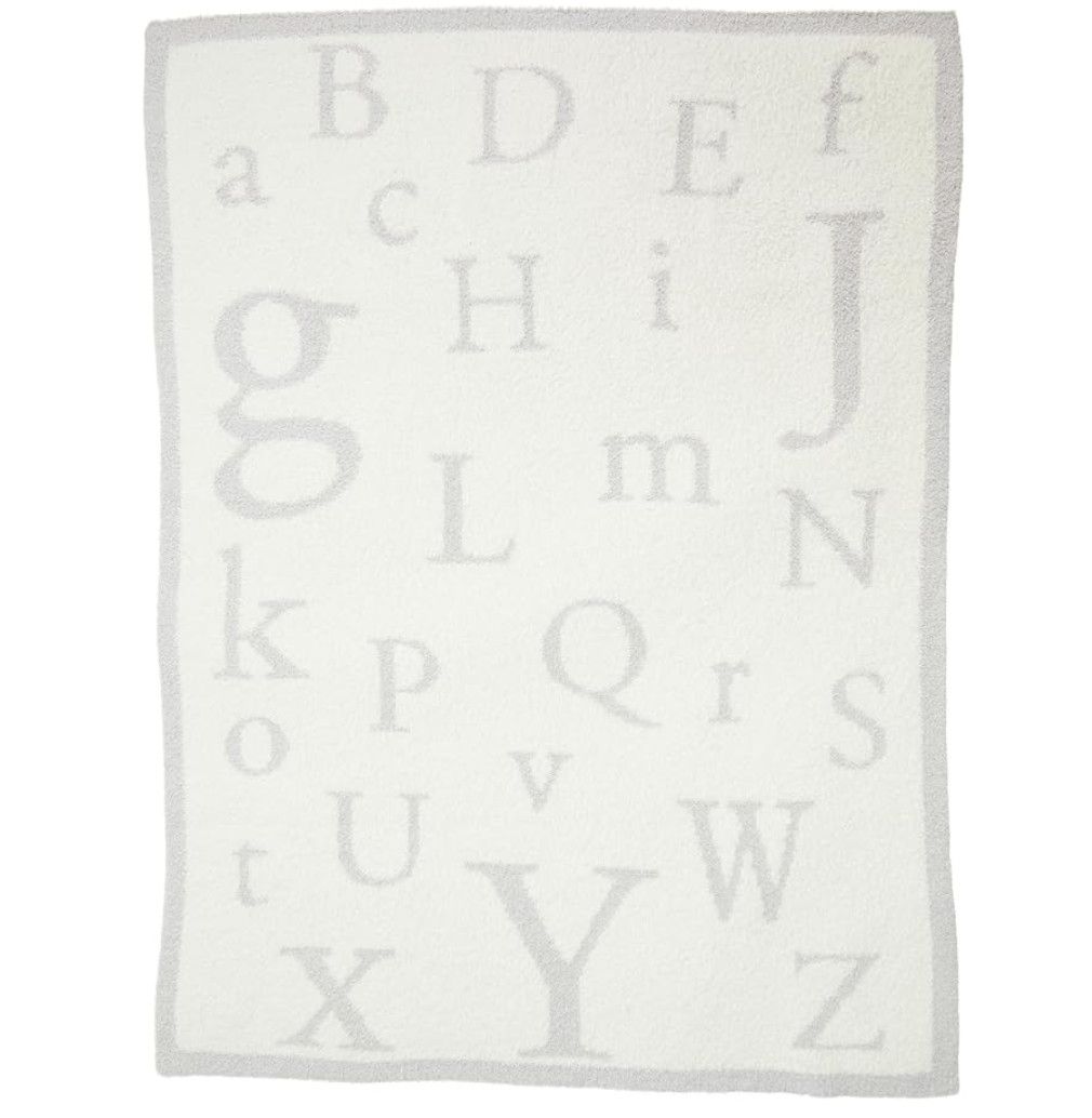 BFD Cozychic ABC Blanket Oyster/Cream 30x40