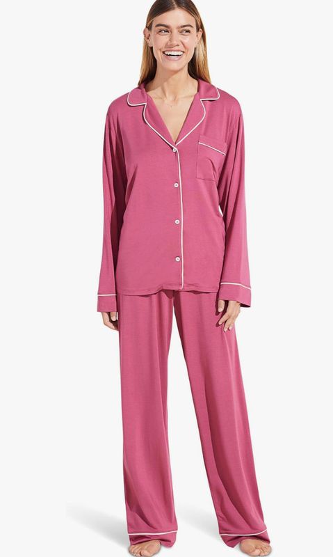 Gisele Long PJ Set- Raspberry