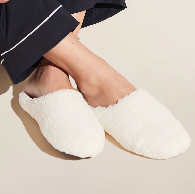 Sherpa Slipper- Ivory