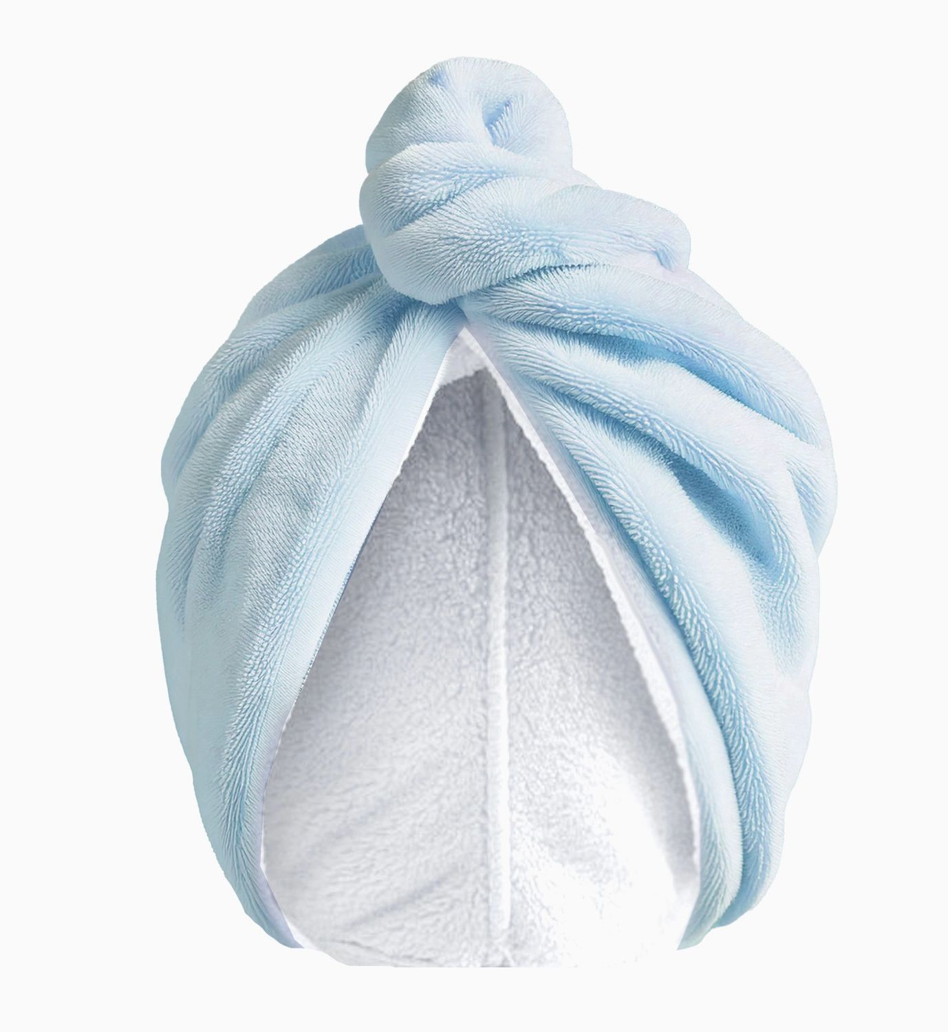 Blue Towel Hair Wrap