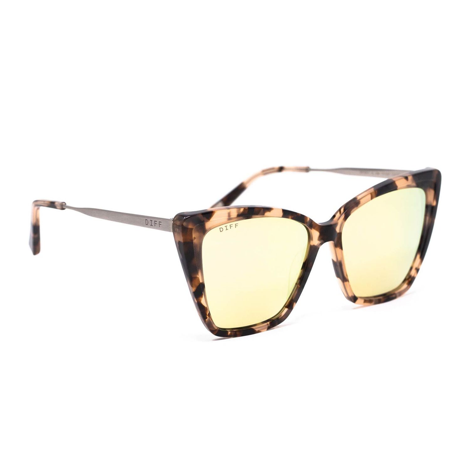 Becky II - Himalayan Tortoise + Taupe Flash Mirror, Polarized