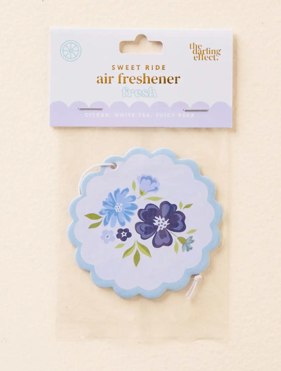 Dainty Floral Navy Air Freshener