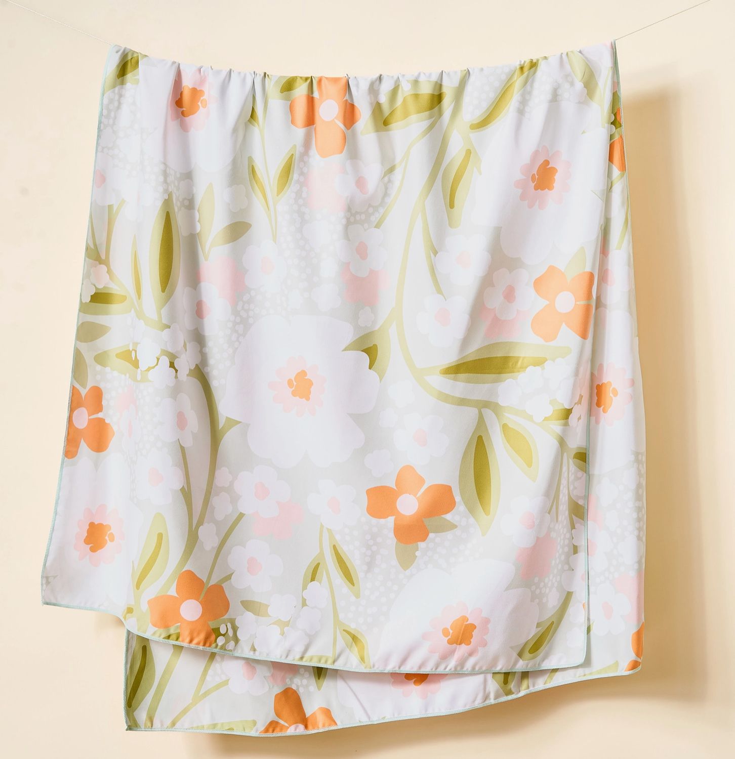 The Darling Effect XL Quick Dry Beach Towel- Floral Haven Sage