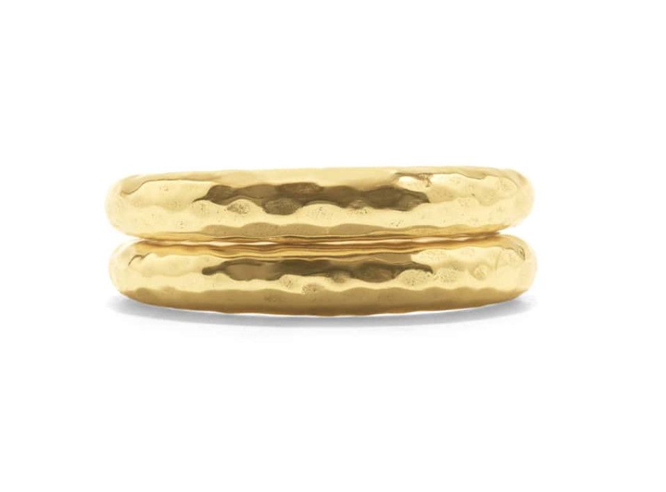 Cleopatra Slice Stacking Ring Set- Size 6- Gold