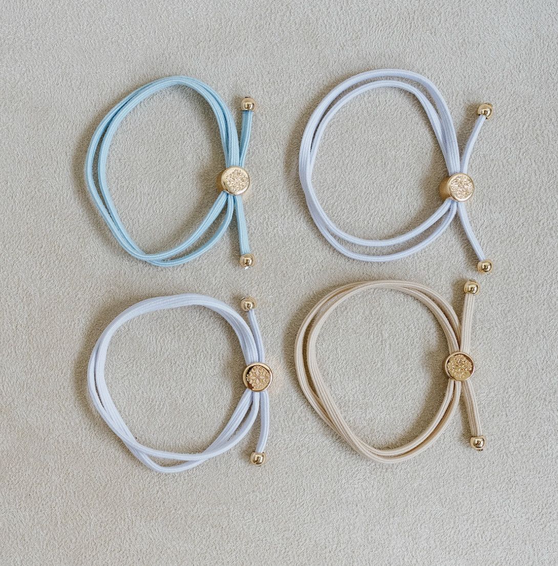 Skinny Hair Tie Set- Bride to Be