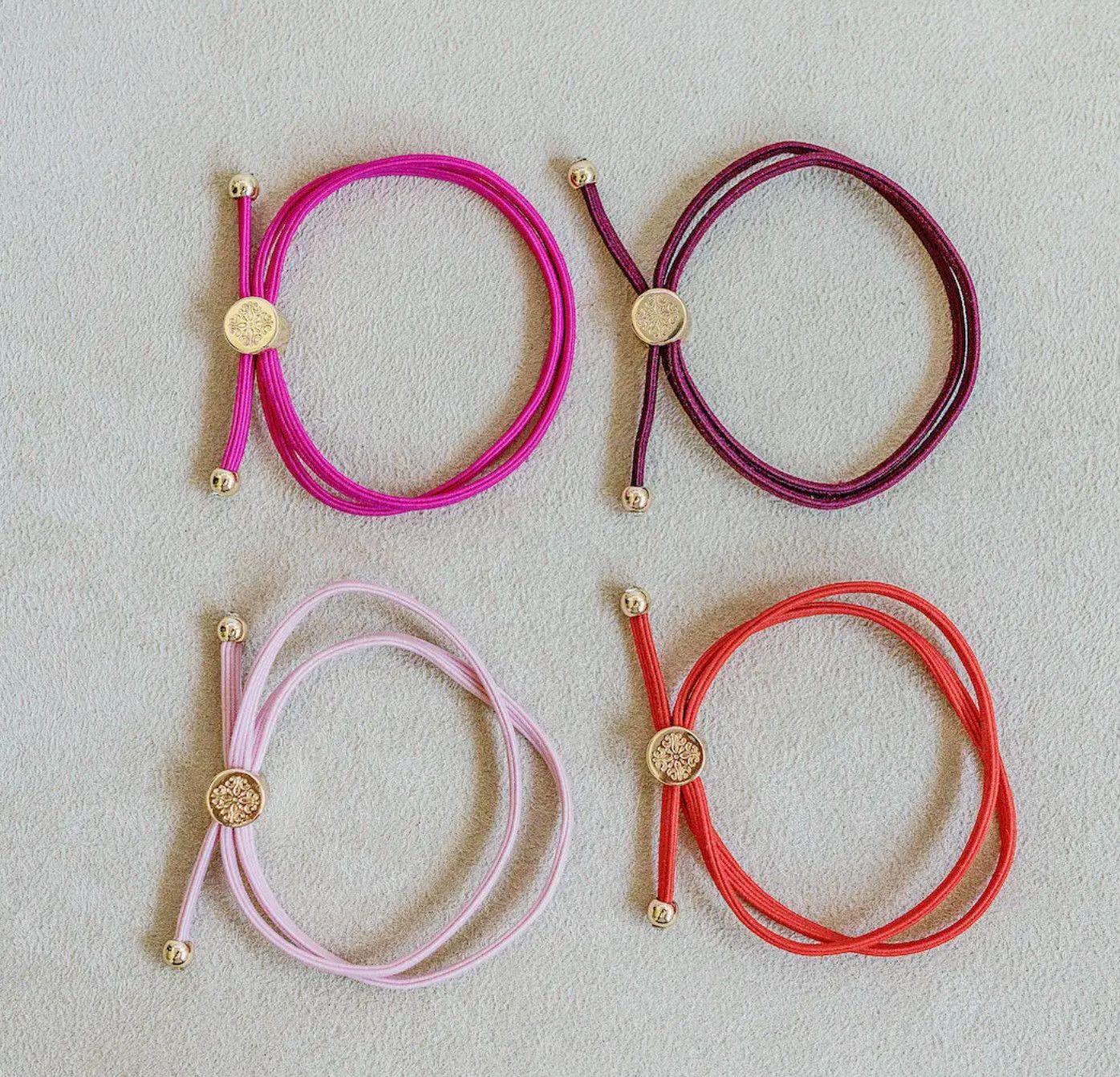 Skinny Hair Tie Set- Cupid