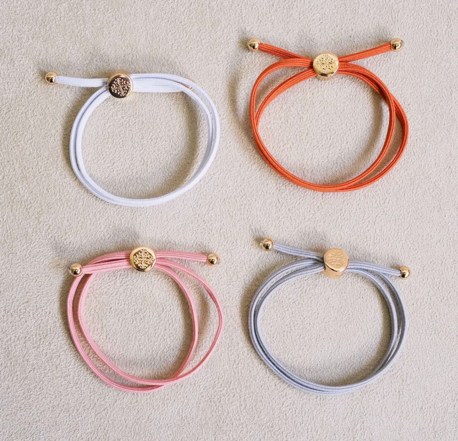 Skinny Hair Tie Set- Ginger