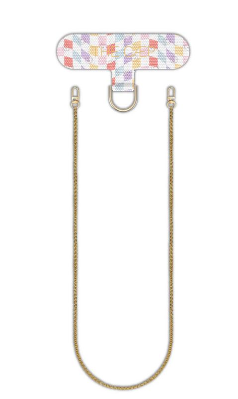 Universal Phone Hitch + Goldi Crossbody Smiley Checkered, Regular 47 inches