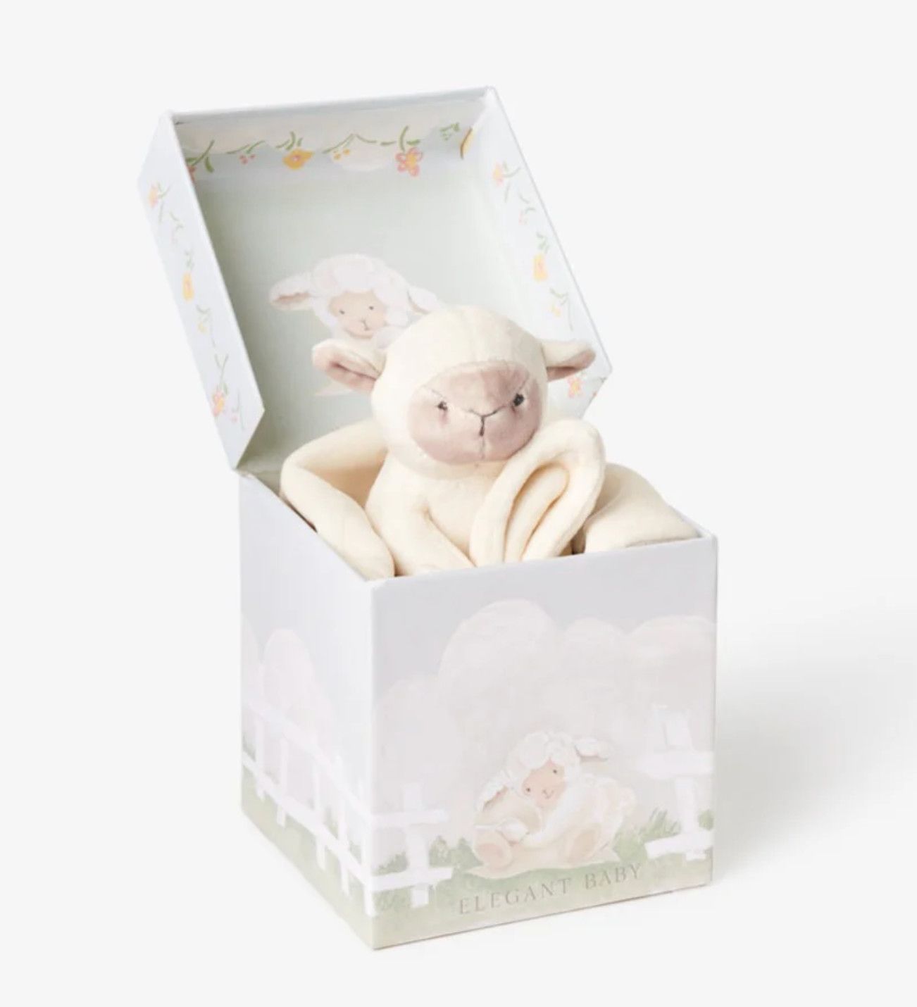 EB Lovie Lamb w/ Blankie Velour in Gift Box