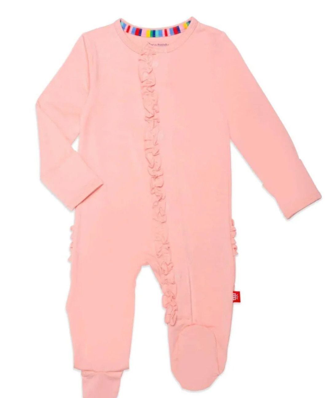 Peach Pop Footie Ruffle