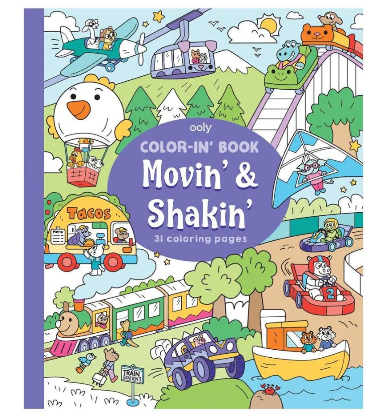 Ooly Color-in&#39; Book: Movin&#39; &amp; Shakin&#39;