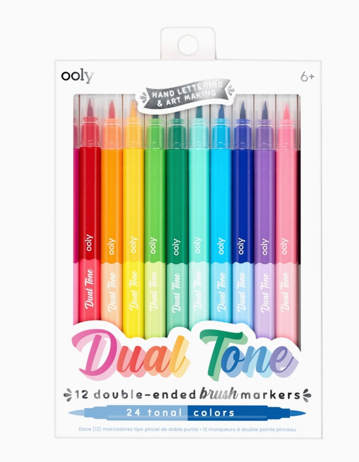 Dual tone Double Ended Brush Marker Set