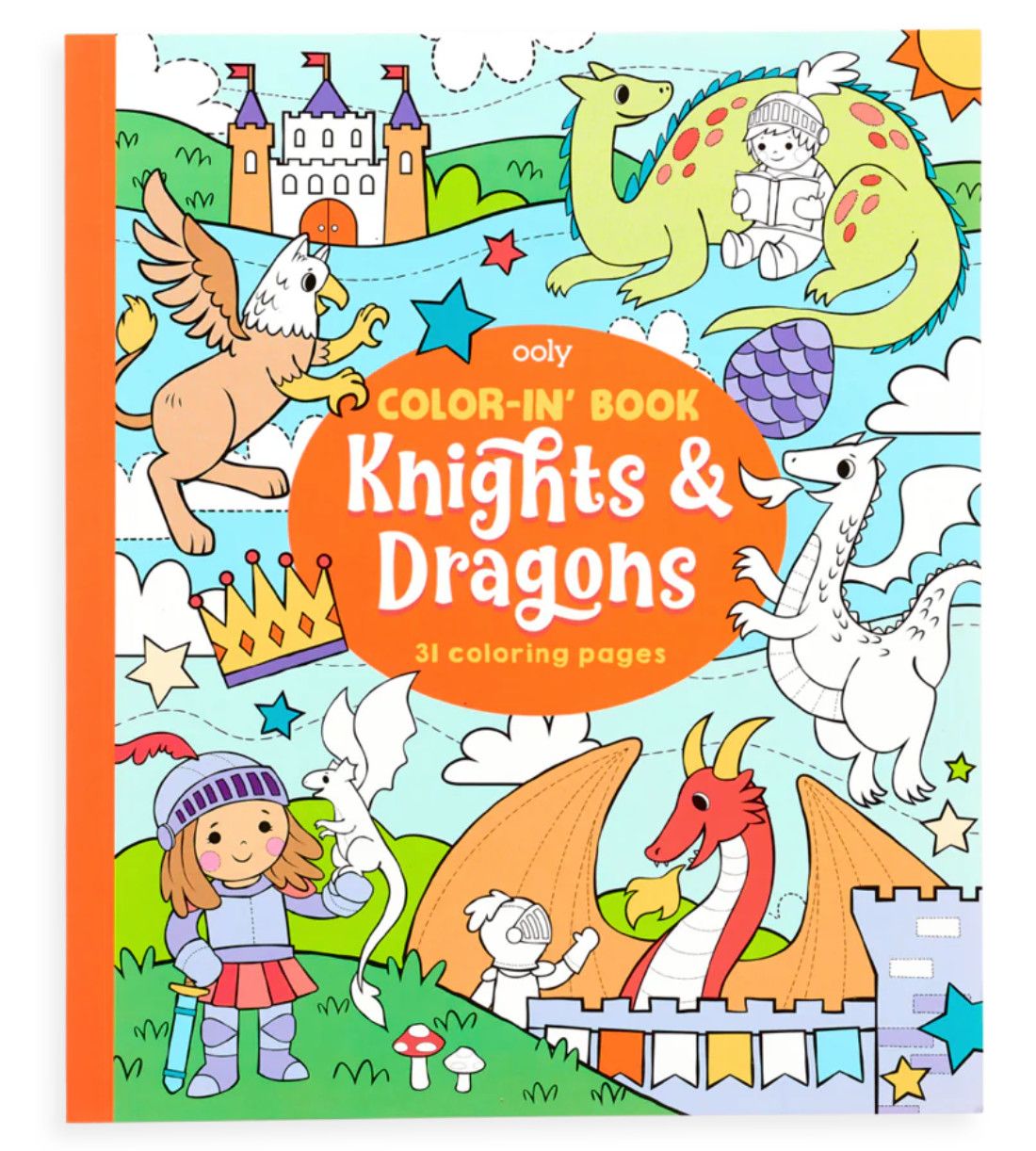 Ooly Color-in&#39; Book: Knights &amp; Dragons