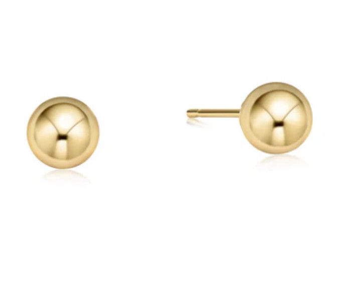 Classic 6mm Ball Stud - Gold