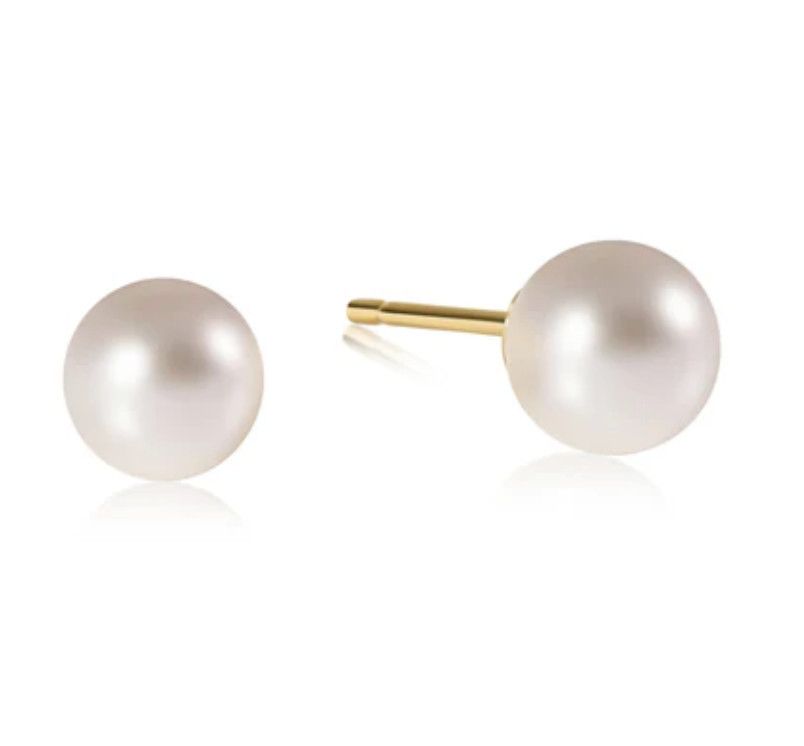 Classic 8mm Ball Stud - Pearl