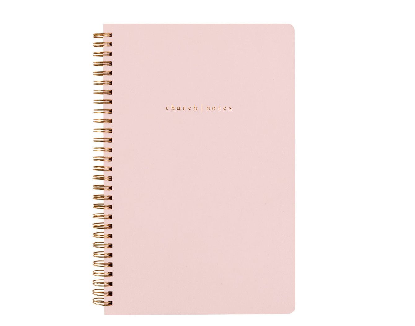 Church Notes Notebook - Blush Pink