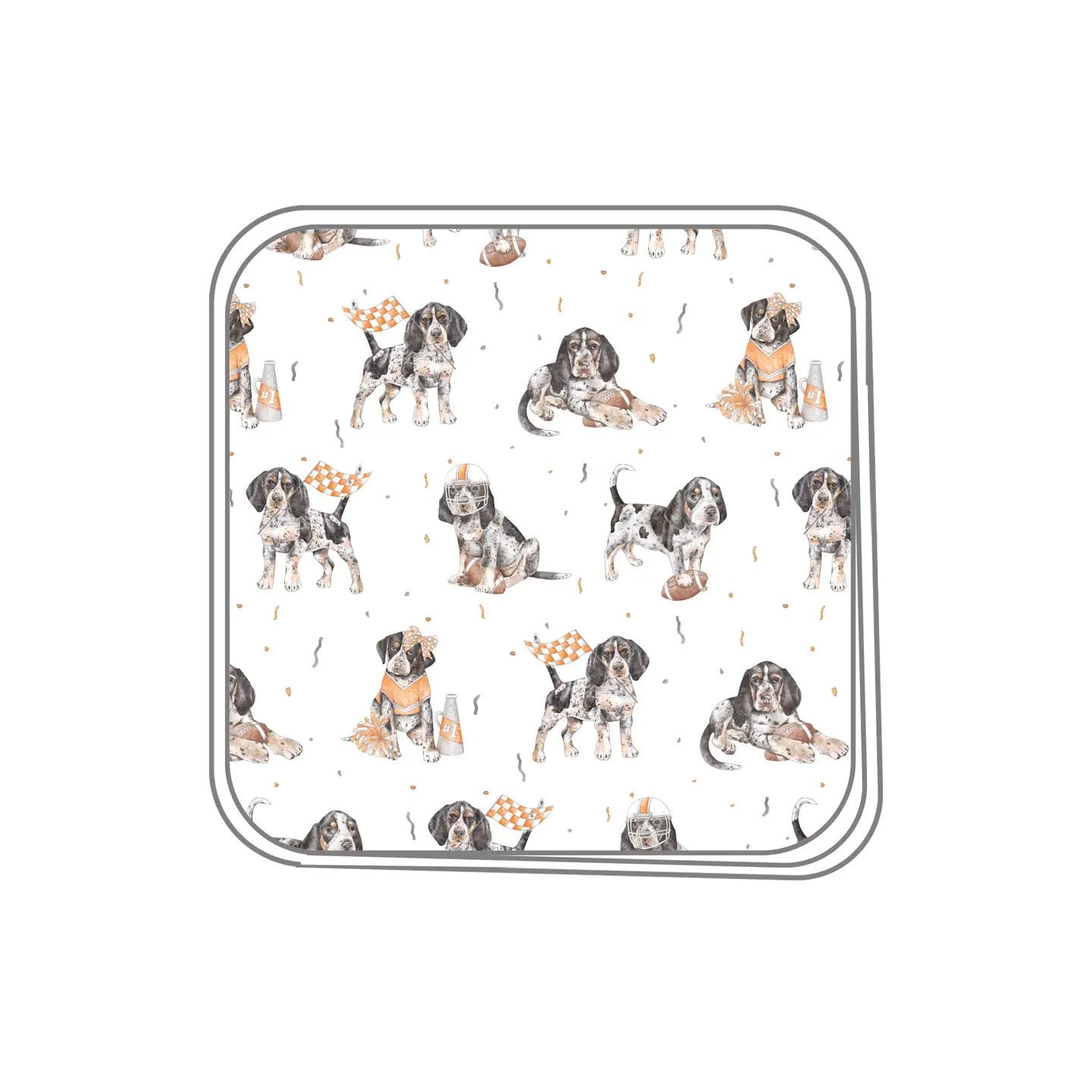Muslin Vols Most Valuable Pup Swaddle Blanket