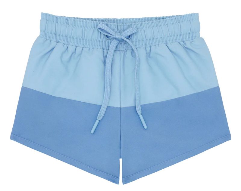 Boys Bermuda Blue Colorblock Boardie