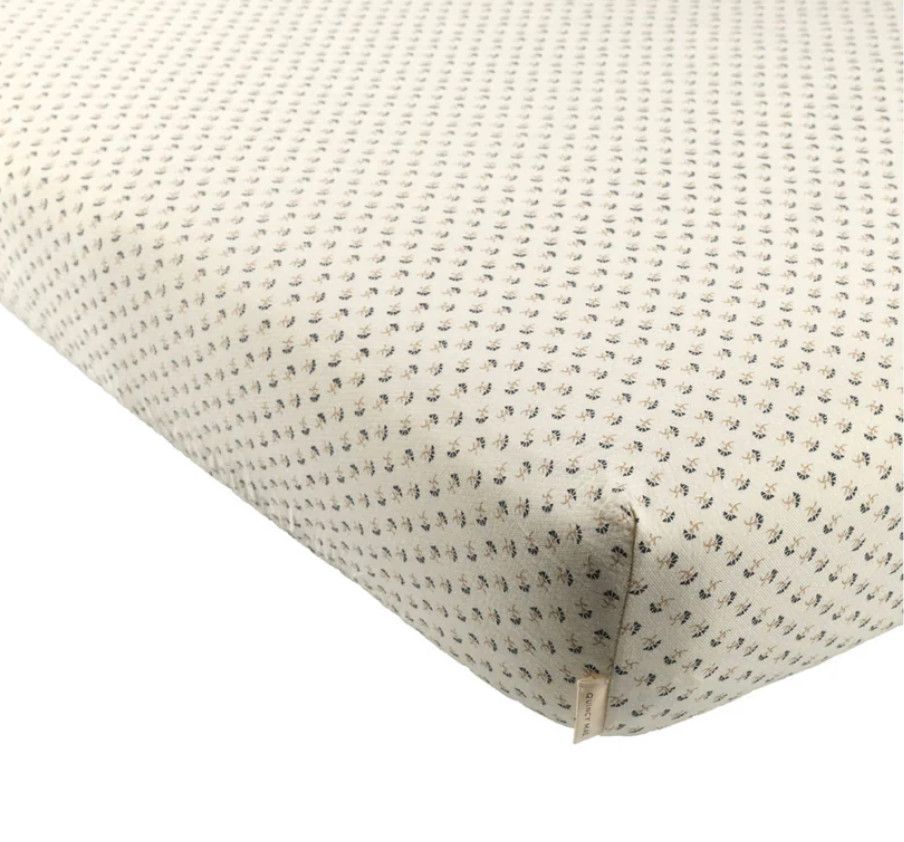 Woven Crib Sheet-French Flora